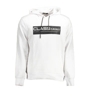 Cavalli Class White Cotton Men's Sweater