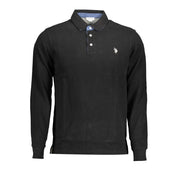 U.S. POLO ASSN. Black Cotton Polo Shirt