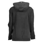U.S. POLO ASSN. Black Cotton Women Sweater With Contrasting Details