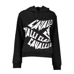 Cavalli Class Black Cotton Sweatshirt