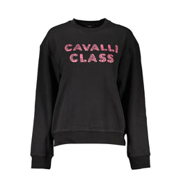 Cavalli Class Black Cotton Sweatshirt