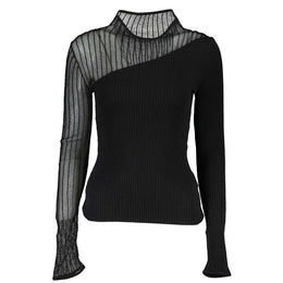 Patrizia Pepe Black Polyester Sweater