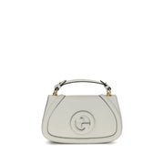 Gucci White Calf Leather Bos Taurus Handbag