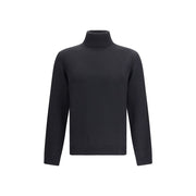 Roberto Collina Black Merino Wool Turtleneck