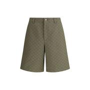 Gucci Green Cotton Bermuda Shorts