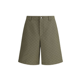 Gucci Green Cotton Bermuda Shorts