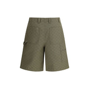 Gucci Green Cotton Bermuda Shorts