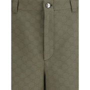 Gucci Green Cotton Bermuda Shorts