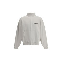 Balenciaga White Cotton Sweatshirt