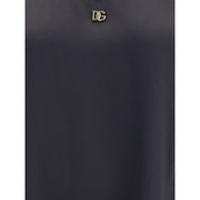 Dolce & Gabbana Black Silk Top