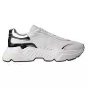 Dolce & Gabbana White Silver Leather Sport DAYMASTER Sneakers