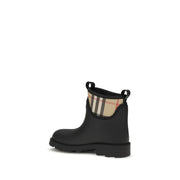 Burberry Black Rubber Ankle Boots