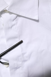 Dolce & Gabbana White Poplin Cotton Formal Men Dress Shirt