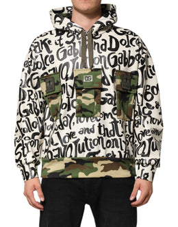 Dolce & Gabbana Multicolor Hooded DGMania Sweatshirt Sweater