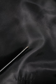 Dolce & Gabbana Black Polyester Logo Plaque Bomber Jacket