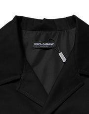 Dolce & Gabbana Black Short Sleeve Button Men Casual Shirt