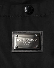 Dolce & Gabbana Black Short Sleeve Button Men Casual Shirt