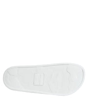 Dolce & Gabbana White Black Leather Sandals Beachwear Shoes