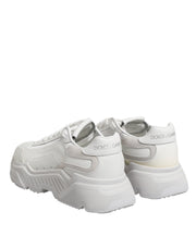Dolce & Gabbana White Leather Daymaster Low Top Sneakers Shoes