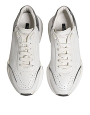 Dolce & Gabbana White Daymaster Leather Low Top Sneakers Shoes