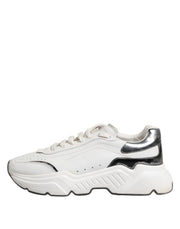 Dolce & Gabbana White Daymaster Leather Low Top Sneakers Shoes