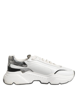Dolce & Gabbana White Daymaster Leather Low Top Sneakers Shoes
