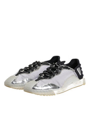 Dolce & Gabbana Black Silver NS1 Men Low Top Sneakers Shoes