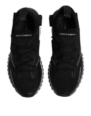 Dolce & Gabbana Black SORRENTO Lace Up Men Sneakers Shoes