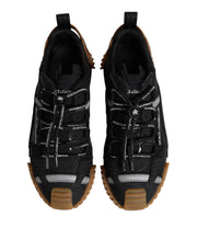 Dolce & Gabbana Black Logo Lace Up Low Top NS1 Sneakers Shoes
