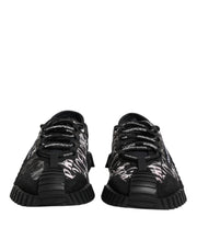 Dolce & Gabbana Black White NS1 Lace Up Low Top Sneakers Shoes