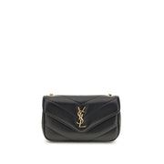 Saint Laurent Black Lamb Ovis Aries Aries Shoulder Bag