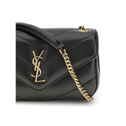 Saint Laurent Black Lamb Ovis Aries Aries Shoulder Bag