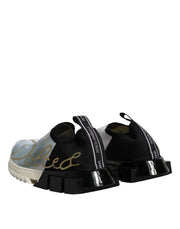 Dolce & Gabbana White Black Low Top Sorrento Sneakers Shoes