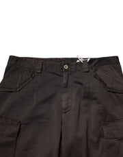 Dolce & Gabbana Brown Cotton Stretch Cargo Men Trouser Pants