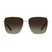 Polaroid Gold Metal Sunglasses