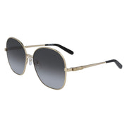Salvatore Ferragamo Gold Metal Sunglasses