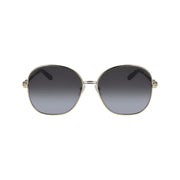 Salvatore Ferragamo Gold Metal Sunglasses