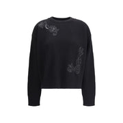 Versace Black Fleece Wool Sweatshirt