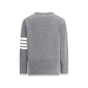 Thom Browne Gray Fleece Wool Sweatshirt
