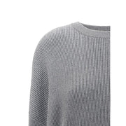 Brunello Cucinelli Gray Cotton Sweatshirt