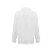 Gran Sasso White Linen Shirt