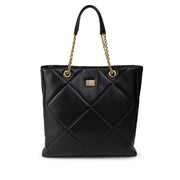 Dolce & Gabbana Black Leather Tote Bag