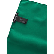 Dolce & Gabbana Green Silk Pocket Square