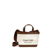 Tom Ford Beige Cotton Tote Bag