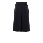 Gucci Black Wool Midi Skirt