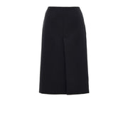 Gucci Black Wool Midi Skirt