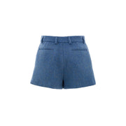 Gucci Blue Wool Shorts