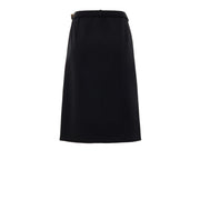 Gucci Black Wool Midi Skirt