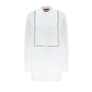 Gucci White Cotton Blouse