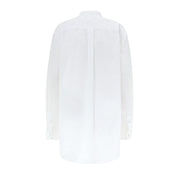 Gucci White Cotton Blouse